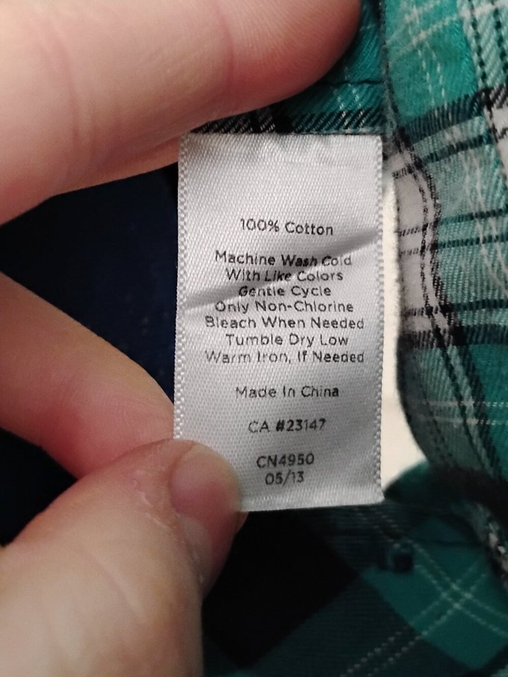 Talbots 100% Cotton Button Down Ruffled Plaid Shirt - Picture 6 of 6